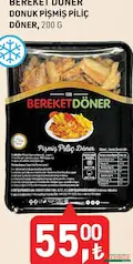 BEREKET DÖNER DONUK PİŞMİŞ PİLİÇ DÖNER 200 G
